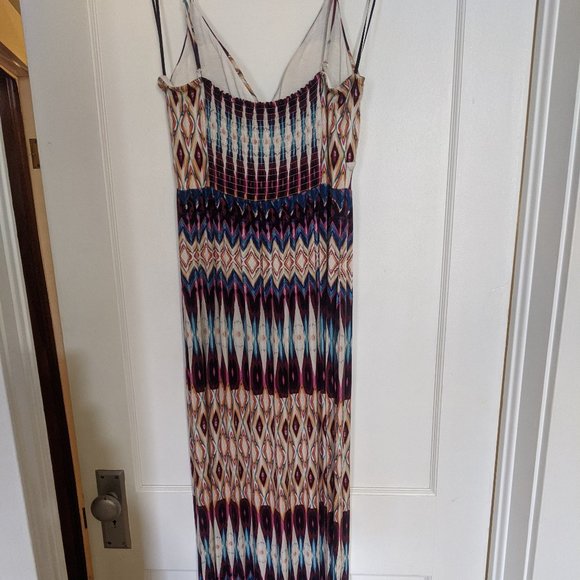 Colorful Spaghetti-strap Maxi Dress - Picture 3 of 5